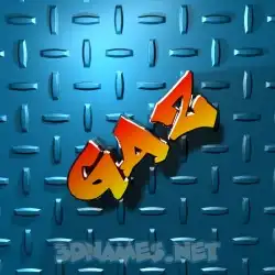 gaz in Grid Style style - 3D name wallpaper