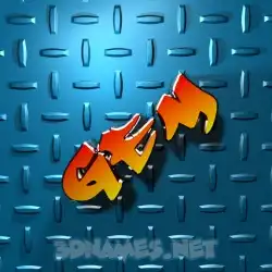 gem in Grid Style style - 3D name wallpaper