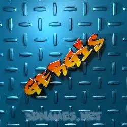 gergis in Grid Style style - 3D name wallpaper