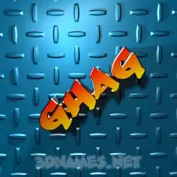 ghag in Grid Style style - 3D name wallpaper