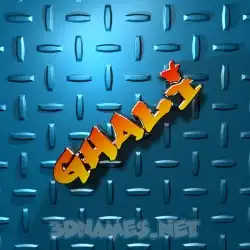 ghali in Grid Style style - 3D name wallpaper