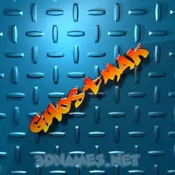 ghostmak in Grid Style style - 3D name wallpaper