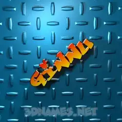 ginnu in Grid Style style - 3D name wallpaper