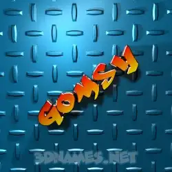 gomsy in Grid Style style - 3D name wallpaper