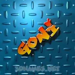 goni in Grid Style style - 3D name wallpaper