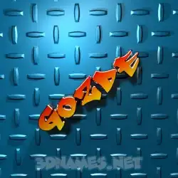 gozde in Grid Style style - 3D name wallpaper
