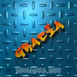 gracia in Grid Style style - 3D name wallpaper