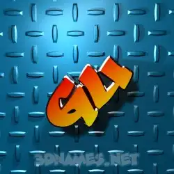gu in Grid Style style - 3D name wallpaper
