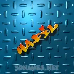 hafil in Grid Style style - 3D name wallpaper
