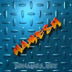 hamesh in Grid Style style - 3D name wallpaper