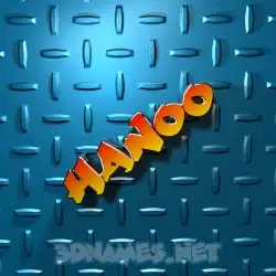 hanoo in Grid Style style - 3D name wallpaper