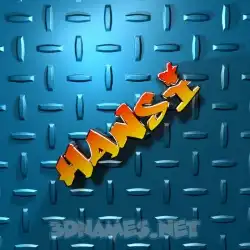 hansi in Grid Style style - 3D name wallpaper