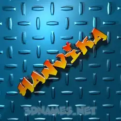hanvika in Grid Style style - 3D name wallpaper