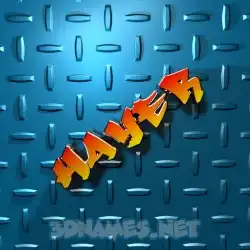 hayer in Grid Style style - 3D name wallpaper
