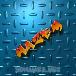 hazem in Grid Style style - 3D name wallpaper