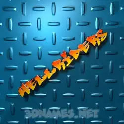 hellriders in Grid Style style - 3D name wallpaper