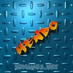 hendo in Grid Style style - 3D name wallpaper