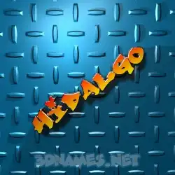 hidalgo in Grid Style style - 3D name wallpaper