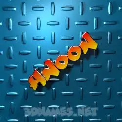 hnoon in Grid Style style - 3D name wallpaper