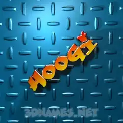 hoogi in Grid Style style - 3D name wallpaper