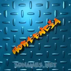 hortencia in Grid Style style - 3D name wallpaper