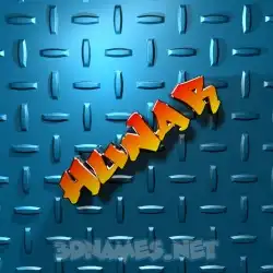 hunar in Grid Style style - 3D name wallpaper