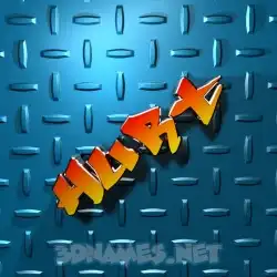 hurt in Grid Style style - 3D name wallpaper
