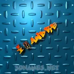 i 4 andre in Grid Style style - 3D name wallpaper