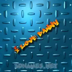 i love danny in Grid Style style - 3D name wallpaper