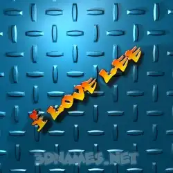 i love lee in Grid Style style - 3D name wallpaper
