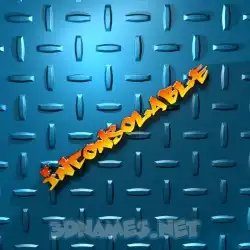 inconsolable in Grid Style style - 3D name wallpaper