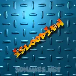 isloodien in Grid Style style - 3D name wallpaper