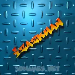 izazkhan in Grid Style style - 3D name wallpaper
