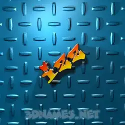izz in Grid Style style - 3D name wallpaper