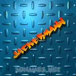 jackermann in Grid Style style - 3D name wallpaper