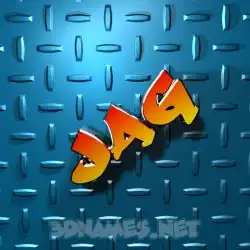 jag in Grid Style style - 3D name wallpaper