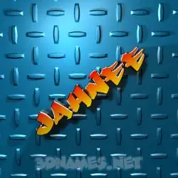 jahnee in Grid Style style - 3D name wallpaper