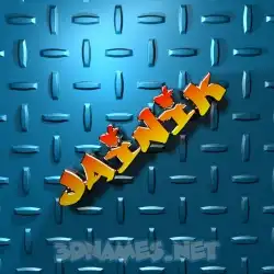 jainik in Grid Style style - 3D name wallpaper