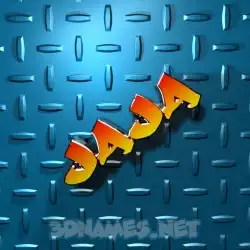 jaja in Grid Style style - 3D name wallpaper