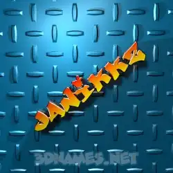 janikkz in Grid Style style - 3D name wallpaper