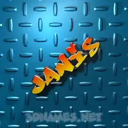 janis in Grid Style style - 3D name wallpaper