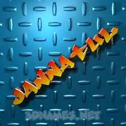 jannatul in Grid Style style - 3D name wallpaper
