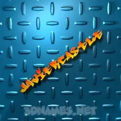 javiercastle in Grid Style style - 3D name wallpaper