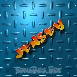 jensey in Grid Style style - 3D name wallpaper