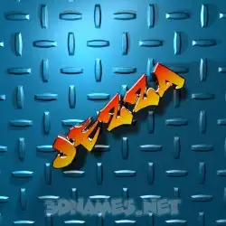 jezza in Grid Style style - 3D name wallpaper