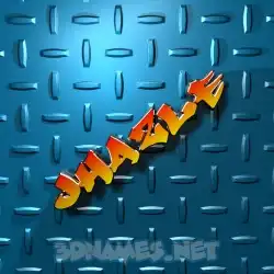 jhazle in Grid Style style - 3D name wallpaper