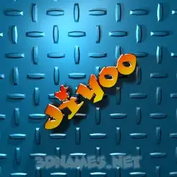 jiyoo in Grid Style style - 3D name wallpaper