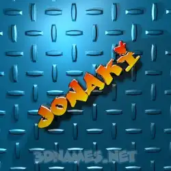 jonaki in Grid Style style - 3D name wallpaper