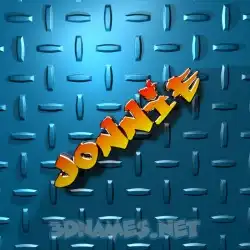 jonnie in Grid Style style - 3D name wallpaper