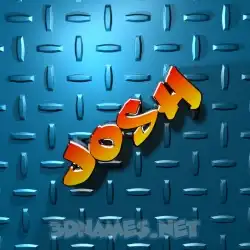 josh in Grid Style style - 3D name wallpaper